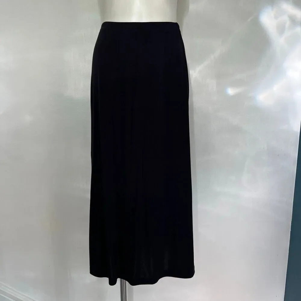 Talbots Y2K black midi skirt made in USA